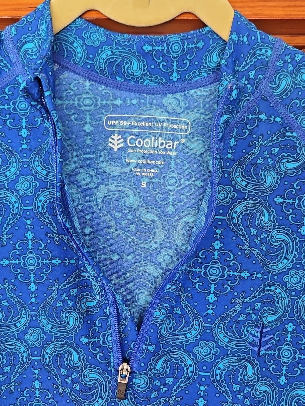 Coolibar UPF 50+/UV Swim Dress, Skirt, Tunic w/Sleeves Blue Small  NWOT - Picture 3 of 16